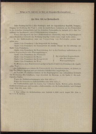 Post- und Telegraphen-Verordnungsblatt für das Verwaltungsgebiet des K.-K. Handelsministeriums 19011216 Seite: 7