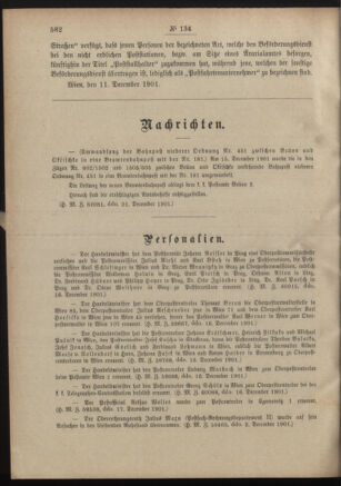 Post- und Telegraphen-Verordnungsblatt für das Verwaltungsgebiet des K.-K. Handelsministeriums 19011230 Seite: 2