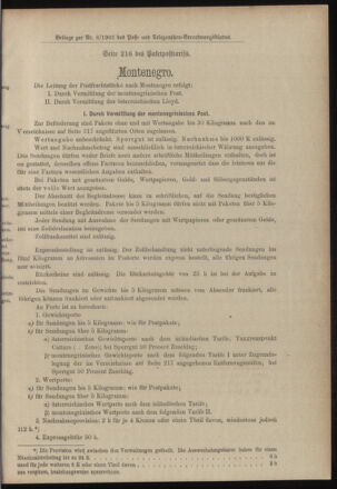 Post- und Telegraphen-Verordnungsblatt für das Verwaltungsgebiet des K.-K. Handelsministeriums 19030127 Seite: 3