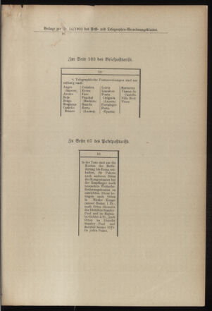 Post- und Telegraphen-Verordnungsblatt für das Verwaltungsgebiet des K.-K. Handelsministeriums 19030210 Seite: 5