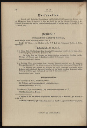 Post- und Telegraphen-Verordnungsblatt für das Verwaltungsgebiet des K.-K. Handelsministeriums 19030221 Seite: 4