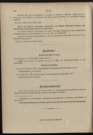 Post- und Telegraphen-Verordnungsblatt für das Verwaltungsgebiet des K.-K. Handelsministeriums 19030418 Seite: 2