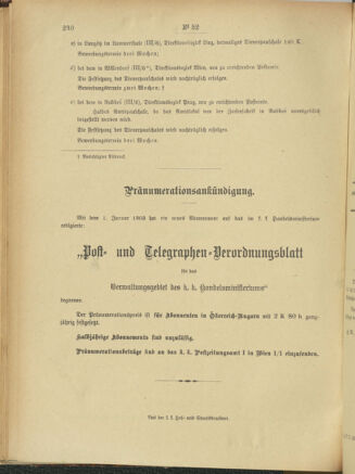 Post- und Telegraphen-Verordnungsblatt für das Verwaltungsgebiet des K.-K. Handelsministeriums 19030509 Seite: 4