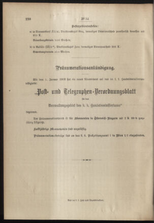 Post- und Telegraphen-Verordnungsblatt für das Verwaltungsgebiet des K.-K. Handelsministeriums 19030516 Seite: 8