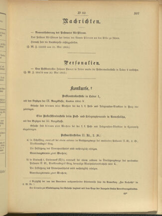 Post- und Telegraphen-Verordnungsblatt für das Verwaltungsgebiet des K.-K. Handelsministeriums 19030605 Seite: 3