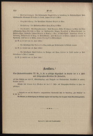 Post- und Telegraphen-Verordnungsblatt für das Verwaltungsgebiet des K.-K. Handelsministeriums 19030701 Seite: 4