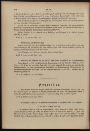 Post- und Telegraphen-Verordnungsblatt für das Verwaltungsgebiet des K.-K. Handelsministeriums 19030706 Seite: 2