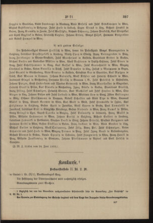 Post- und Telegraphen-Verordnungsblatt für das Verwaltungsgebiet des K.-K. Handelsministeriums 19030706 Seite: 3