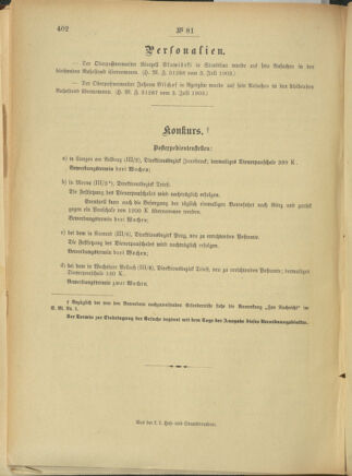 Post- und Telegraphen-Verordnungsblatt für das Verwaltungsgebiet des K.-K. Handelsministeriums 19030807 Seite: 4