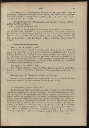 Post- und Telegraphen-Verordnungsblatt für das Verwaltungsgebiet des K.-K. Handelsministeriums 19031005 Seite: 3