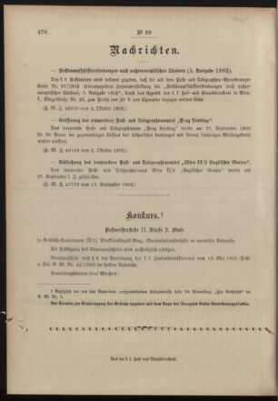 Post- und Telegraphen-Verordnungsblatt für das Verwaltungsgebiet des K.-K. Handelsministeriums 19031008 Seite: 4