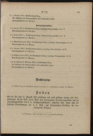 Post- und Telegraphen-Verordnungsblatt für das Verwaltungsgebiet des K.-K. Handelsministeriums 19031202 Seite: 3