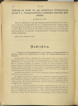 Post- und Telegraphen-Verordnungsblatt für das Verwaltungsgebiet des K.-K. Handelsministeriums 19031206 Seite: 2