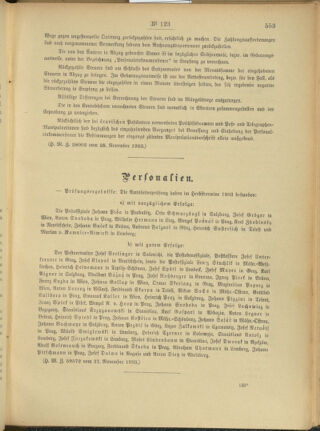 Post- und Telegraphen-Verordnungsblatt für das Verwaltungsgebiet des K.-K. Handelsministeriums 19031206 Seite: 3