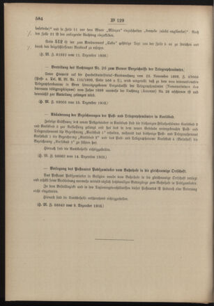 Post- und Telegraphen-Verordnungsblatt für das Verwaltungsgebiet des K.-K. Handelsministeriums 19031219 Seite: 2