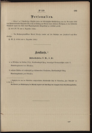 Post- und Telegraphen-Verordnungsblatt für das Verwaltungsgebiet des K.-K. Handelsministeriums 19031219 Seite: 7