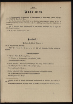 Post- und Telegraphen-Verordnungsblatt für das Verwaltungsgebiet des K.-K. Handelsministeriums 19040109 Seite: 3