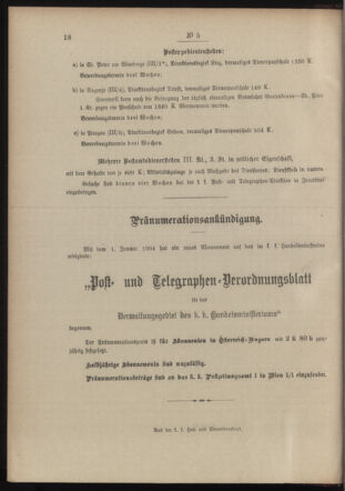 Post- und Telegraphen-Verordnungsblatt für das Verwaltungsgebiet des K.-K. Handelsministeriums 19040120 Seite: 2