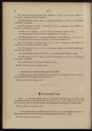 Post- und Telegraphen-Verordnungsblatt für das Verwaltungsgebiet des K.-K. Handelsministeriums 19040128 Seite: 2