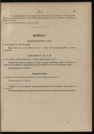 Post- und Telegraphen-Verordnungsblatt für das Verwaltungsgebiet des K.-K. Handelsministeriums 19040128 Seite: 7