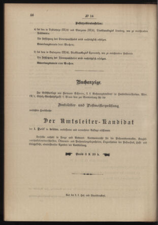 Post- und Telegraphen-Verordnungsblatt für das Verwaltungsgebiet des K.-K. Handelsministeriums 19040213 Seite: 4