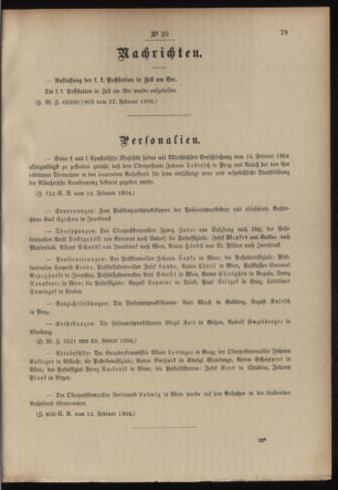 Post- und Telegraphen-Verordnungsblatt für das Verwaltungsgebiet des K.-K. Handelsministeriums 19040302 Seite: 3