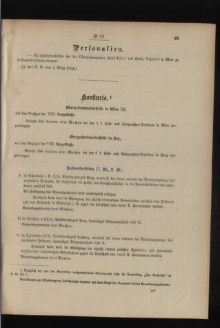 Post- und Telegraphen-Verordnungsblatt für das Verwaltungsgebiet des K.-K. Handelsministeriums 19040310 Seite: 3