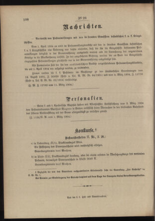 Post- und Telegraphen-Verordnungsblatt für das Verwaltungsgebiet des K.-K. Handelsministeriums 19040317 Seite: 4