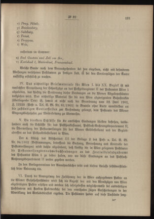 Post- und Telegraphen-Verordnungsblatt für das Verwaltungsgebiet des K.-K. Handelsministeriums 19040329 Seite: 3