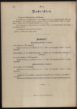 Post- und Telegraphen-Verordnungsblatt für das Verwaltungsgebiet des K.-K. Handelsministeriums 19040430 Seite: 4