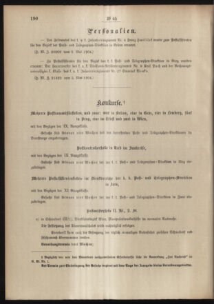 Post- und Telegraphen-Verordnungsblatt für das Verwaltungsgebiet des K.-K. Handelsministeriums 19040513 Seite: 6