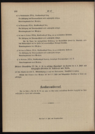 Post- und Telegraphen-Verordnungsblatt für das Verwaltungsgebiet des K.-K. Handelsministeriums 19040518 Seite: 4