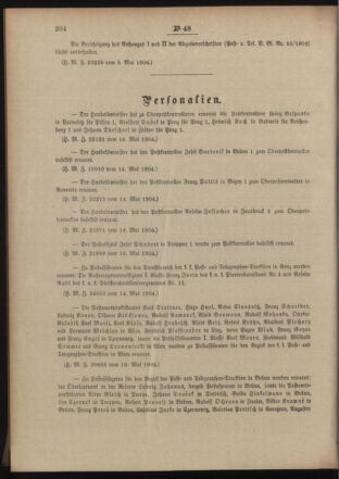 Post- und Telegraphen-Verordnungsblatt für das Verwaltungsgebiet des K.-K. Handelsministeriums 19040526 Seite: 2