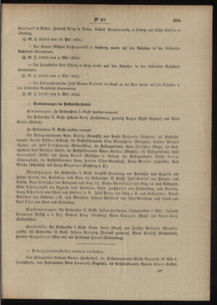 Post- und Telegraphen-Verordnungsblatt für das Verwaltungsgebiet des K.-K. Handelsministeriums 19040526 Seite: 3