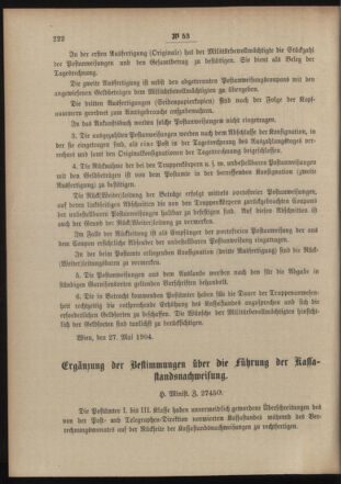 Post- und Telegraphen-Verordnungsblatt für das Verwaltungsgebiet des K.-K. Handelsministeriums 19040608 Seite: 2