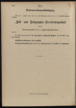 Post- und Telegraphen-Verordnungsblatt für das Verwaltungsgebiet des K.-K. Handelsministeriums 19040609 Seite: 8