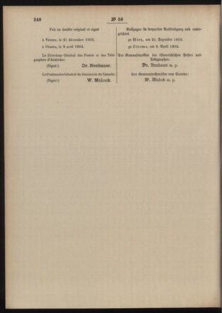 Post- und Telegraphen-Verordnungsblatt für das Verwaltungsgebiet des K.-K. Handelsministeriums 19040614 Seite: 10