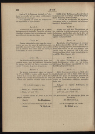 Post- und Telegraphen-Verordnungsblatt für das Verwaltungsgebiet des K.-K. Handelsministeriums 19040614 Seite: 4