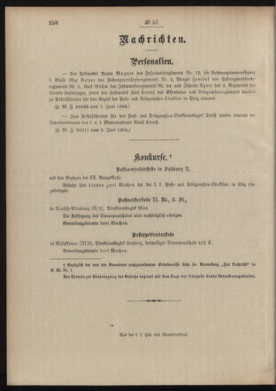 Post- und Telegraphen-Verordnungsblatt für das Verwaltungsgebiet des K.-K. Handelsministeriums 19040615 Seite: 2