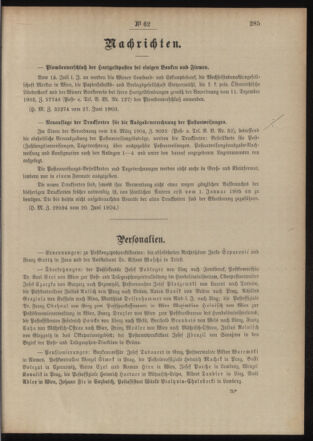 Post- und Telegraphen-Verordnungsblatt für das Verwaltungsgebiet des K.-K. Handelsministeriums 19040701 Seite: 3