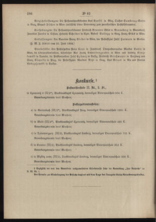 Post- und Telegraphen-Verordnungsblatt für das Verwaltungsgebiet des K.-K. Handelsministeriums 19040701 Seite: 4