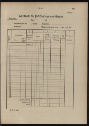 Post- und Telegraphen-Verordnungsblatt für das Verwaltungsgebiet des K.-K. Handelsministeriums 19040701 Seite: 5