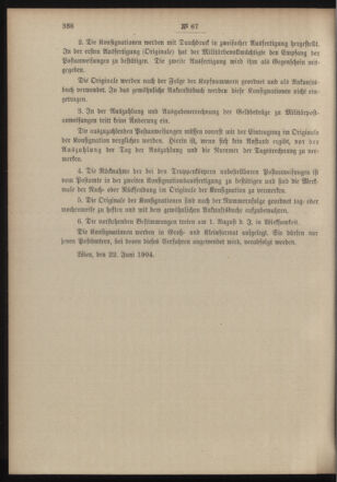 Post- und Telegraphen-Verordnungsblatt für das Verwaltungsgebiet des K.-K. Handelsministeriums 19040709 Seite: 6