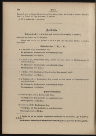 Post- und Telegraphen-Verordnungsblatt für das Verwaltungsgebiet des K.-K. Handelsministeriums 19040715 Seite: 6