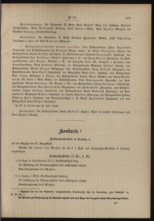 Post- und Telegraphen-Verordnungsblatt für das Verwaltungsgebiet des K.-K. Handelsministeriums 19040803 Seite: 3