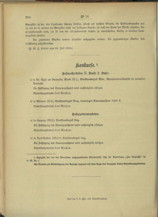 Post- und Telegraphen-Verordnungsblatt für das Verwaltungsgebiet des K.-K. Handelsministeriums 19040808 Seite: 4