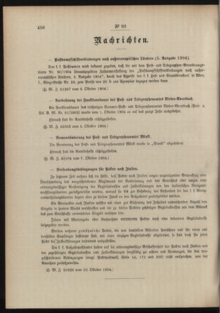 Post- und Telegraphen-Verordnungsblatt für das Verwaltungsgebiet des K.-K. Handelsministeriums 19041014 Seite: 2