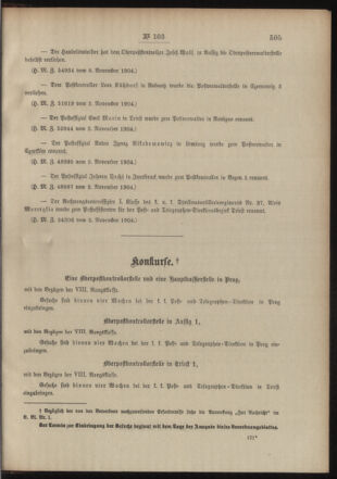 Post- und Telegraphen-Verordnungsblatt für das Verwaltungsgebiet des K.-K. Handelsministeriums 19041114 Seite: 3