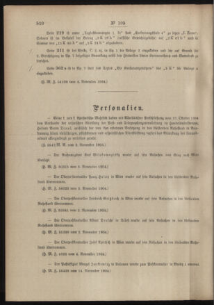 Post- und Telegraphen-Verordnungsblatt für das Verwaltungsgebiet des K.-K. Handelsministeriums 19041118 Seite: 2