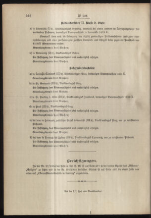 Post- und Telegraphen-Verordnungsblatt für das Verwaltungsgebiet des K.-K. Handelsministeriums 19041123 Seite: 4